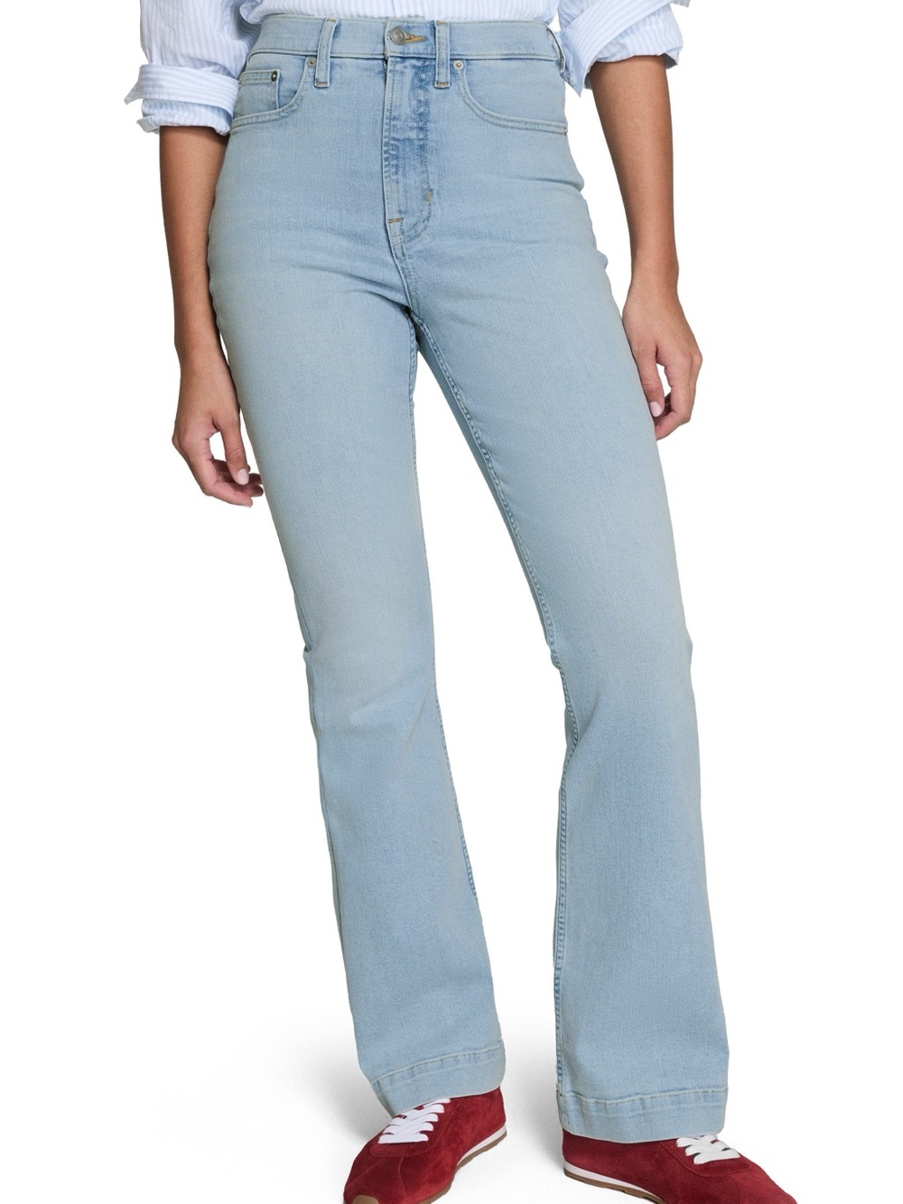 SPANX High Rise Flare Jeans Size 6 NWT